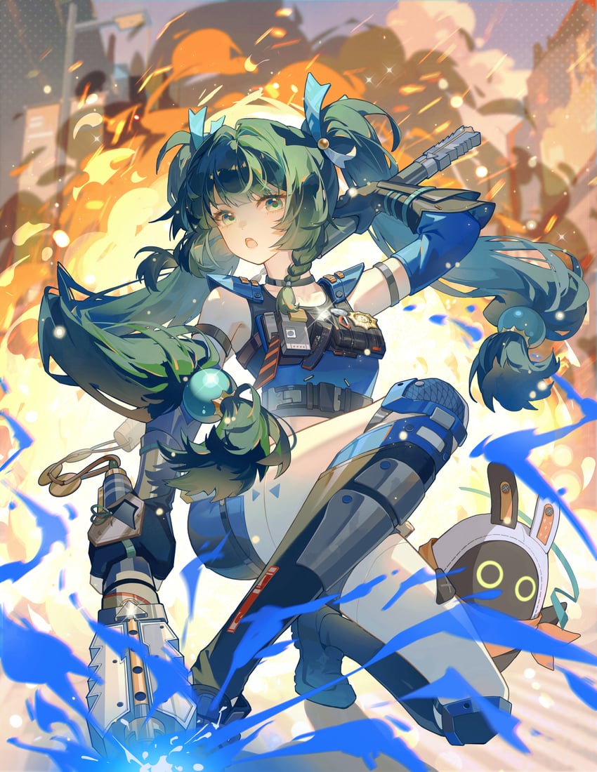 eous and qingyi (zenless zone zero) drawn by huahua_deluwei