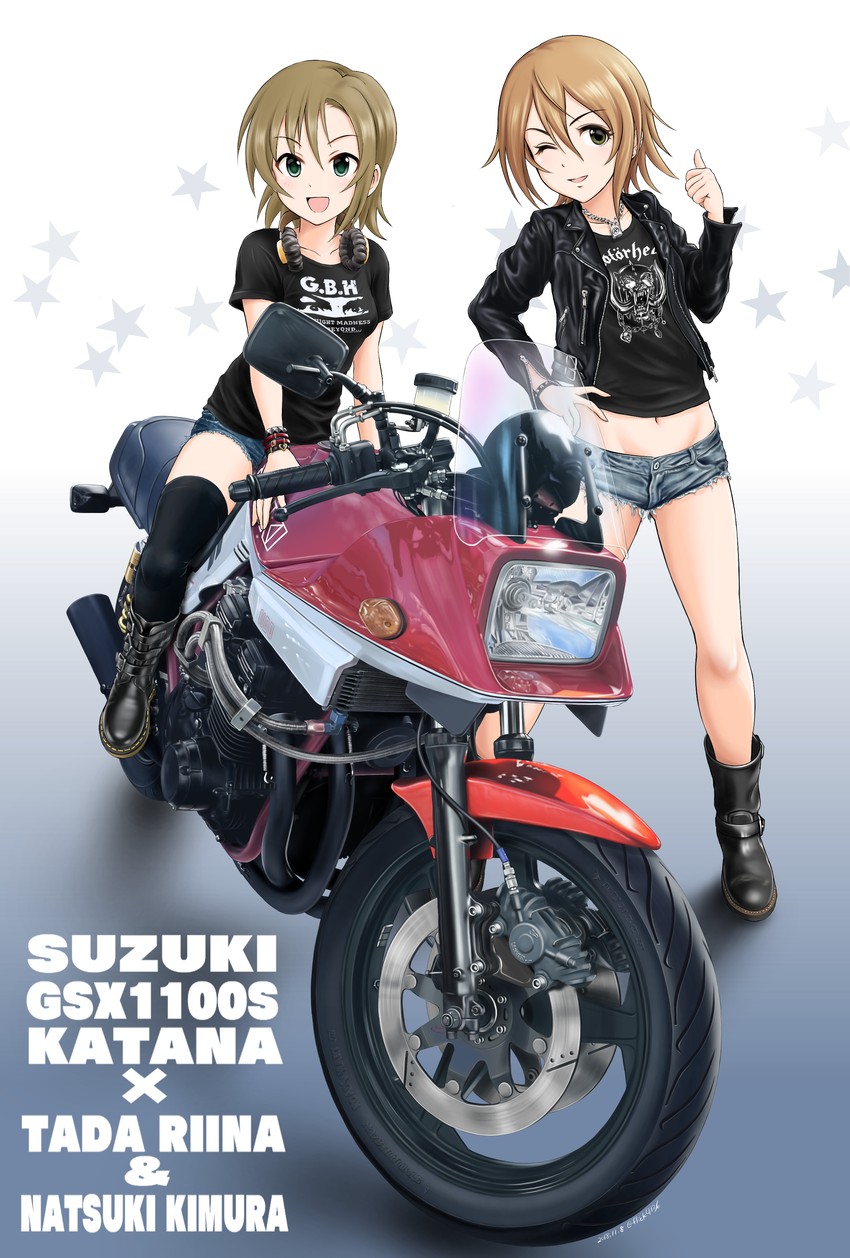 tada riina and kimura natsuki (idolmaster and 2 more) drawn by flick_(sal23)