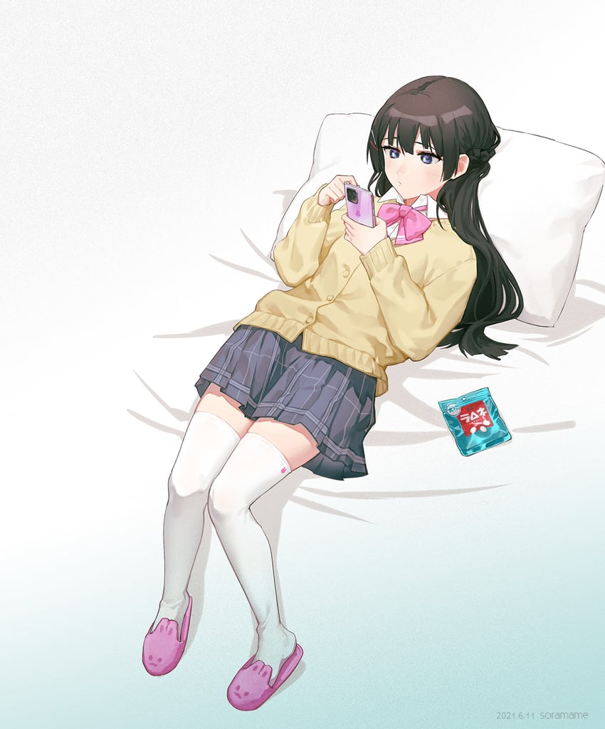 tsukino mito (nijisanji) drawn by soramame_(corndog)