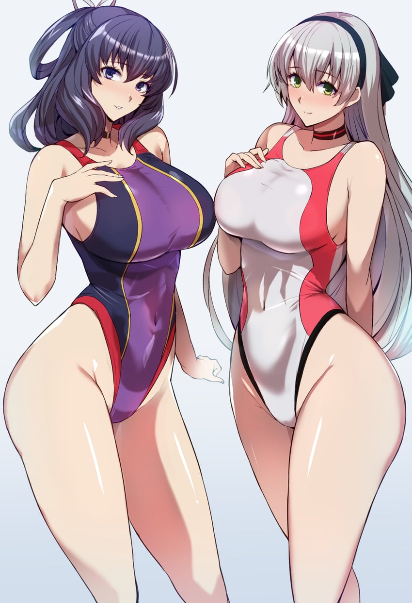 elie macdowell and rixia mao (eiyuu densetsu and 2 more) drawn by kumakichi_(cost-lost)