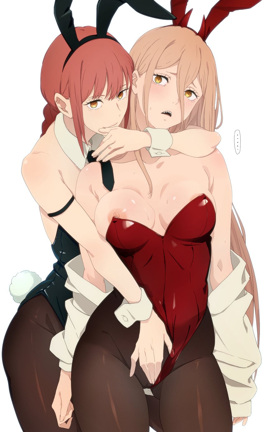 makima and power (chainsaw man) drawn by toraya_(doujintraya)