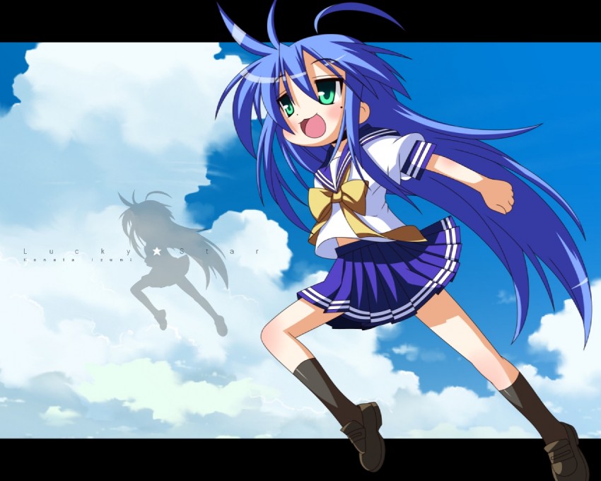 izumi konata (lucky star and 1 more) drawn by rindou_(awoshakushi)
