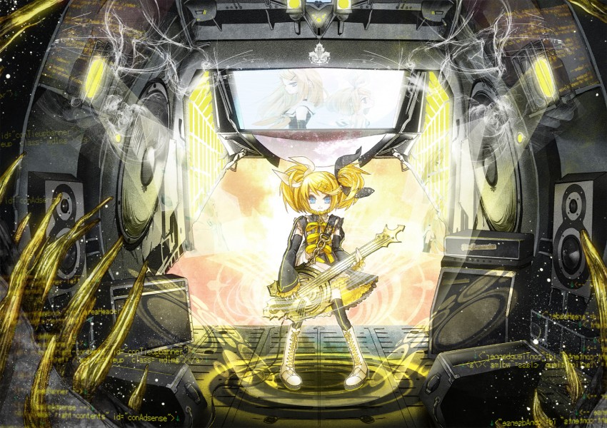 kagamine rin (vocaloid and 1 more) drawn by 218