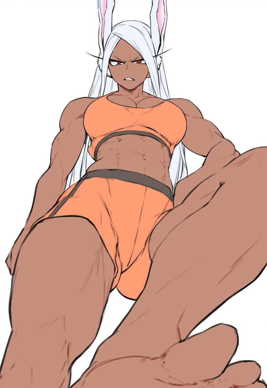 mirko (boku no hero academia) drawn by bokunocolor and parallaxfused