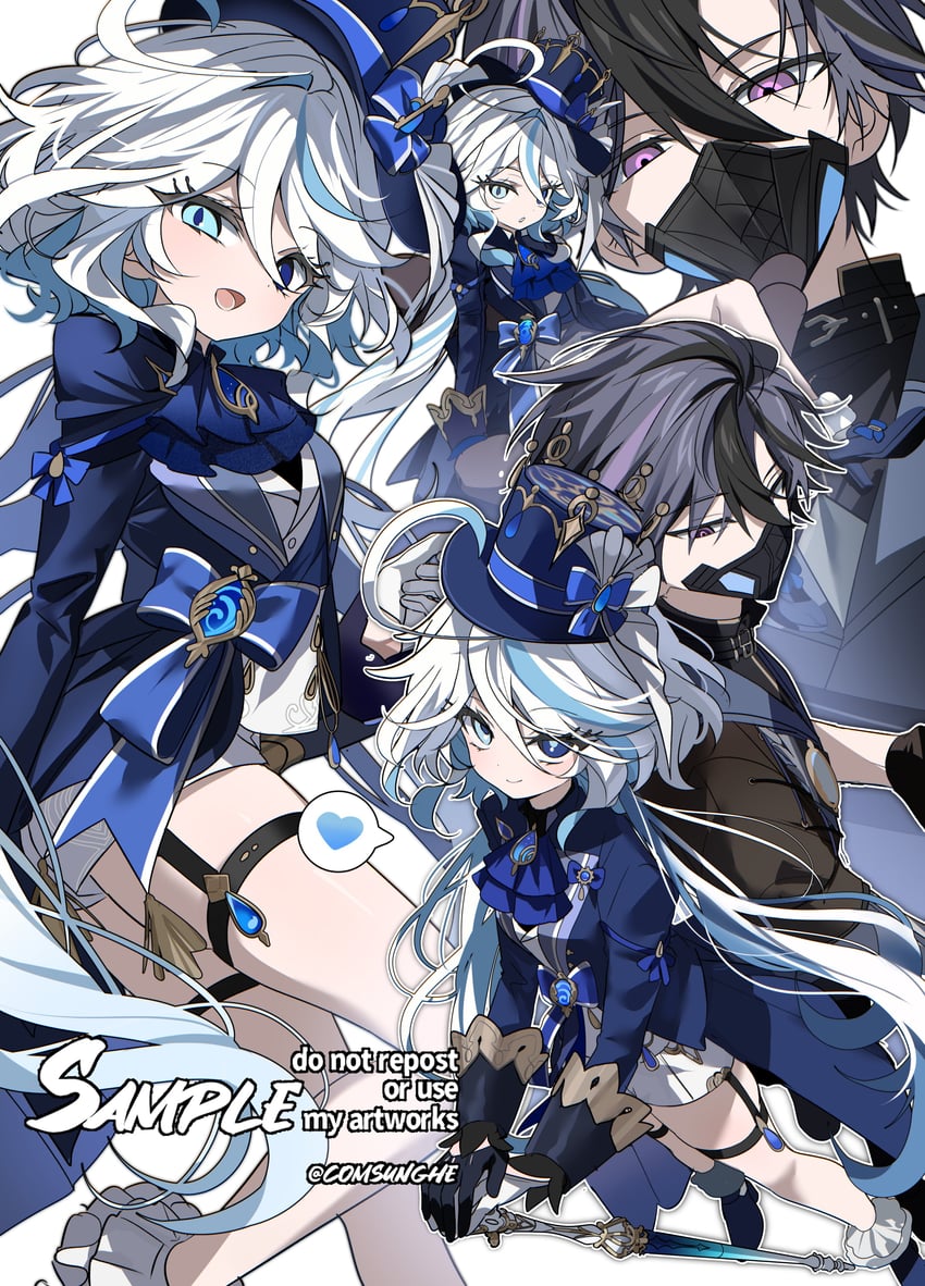 furina (original and 1 more) drawn by chu_yeon