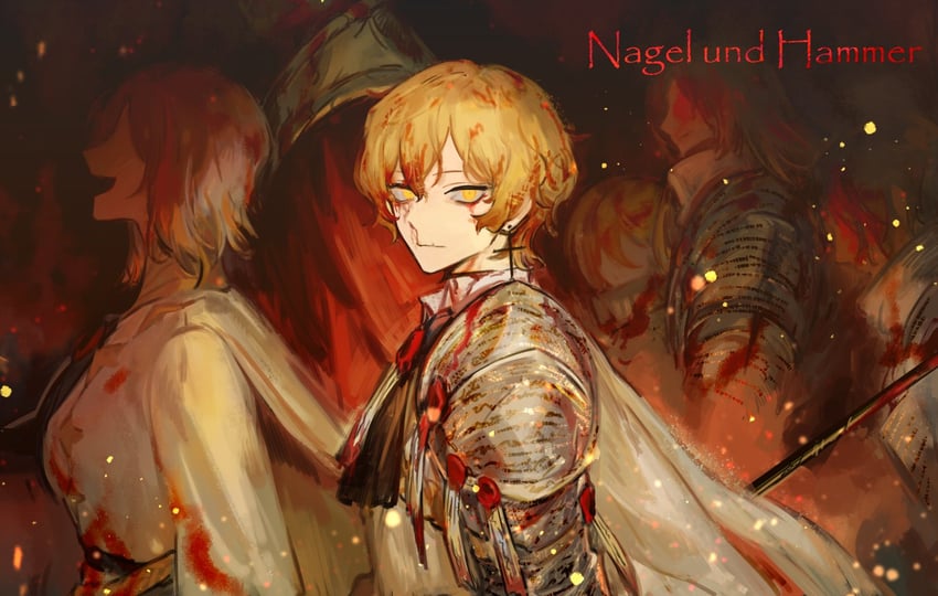 don quixote, faust, sinclair, heathcliff, meursault, and 1 more (project moon and 1 more) drawn by nishikujic