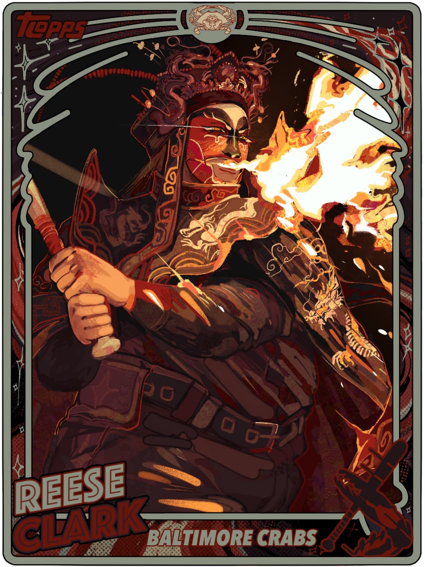 reese clark (blaseball) drawn by stainedglassgoblin
