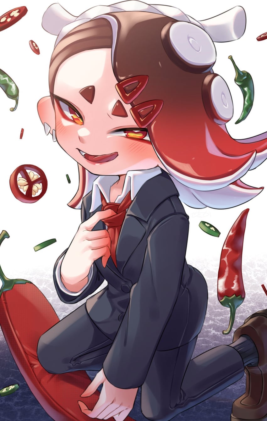 shiver (splatoon and 1 more) drawn by amakusa_setoka