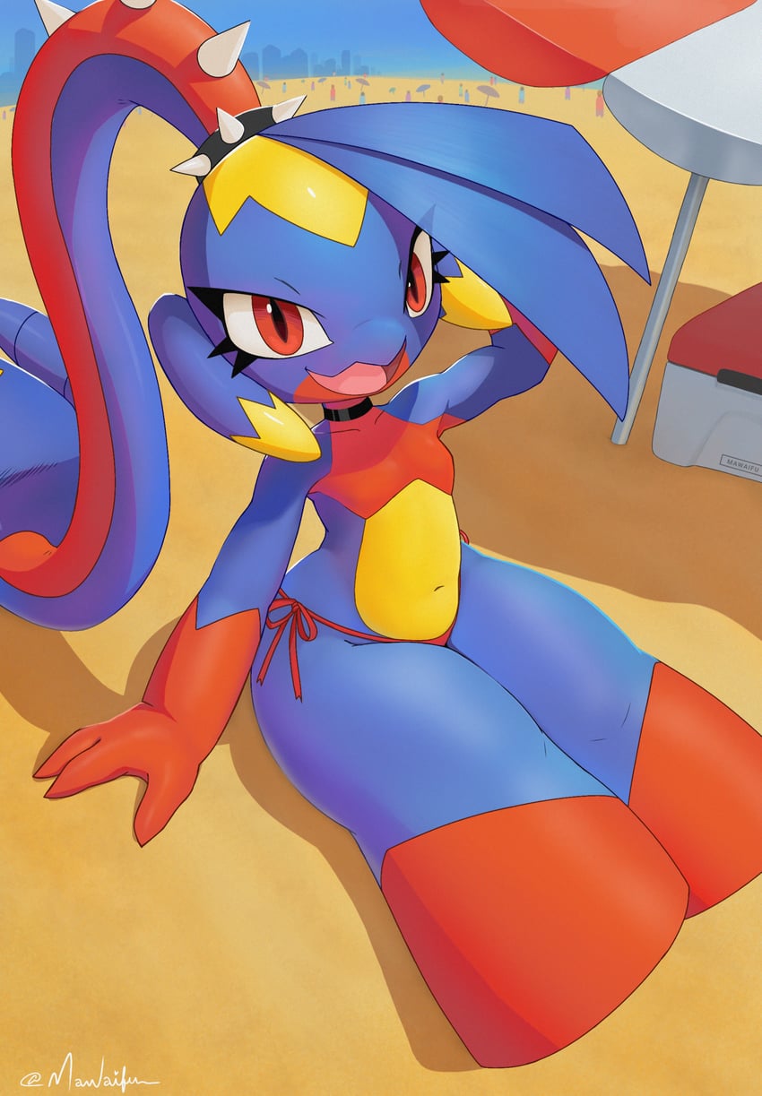 garchomp and mawile (pokemon and 1 more) drawn by mawaifu