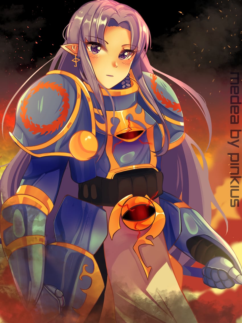 medea, adeptus astartes, and chaos space marine (fate and 2 more) drawn by pinkius