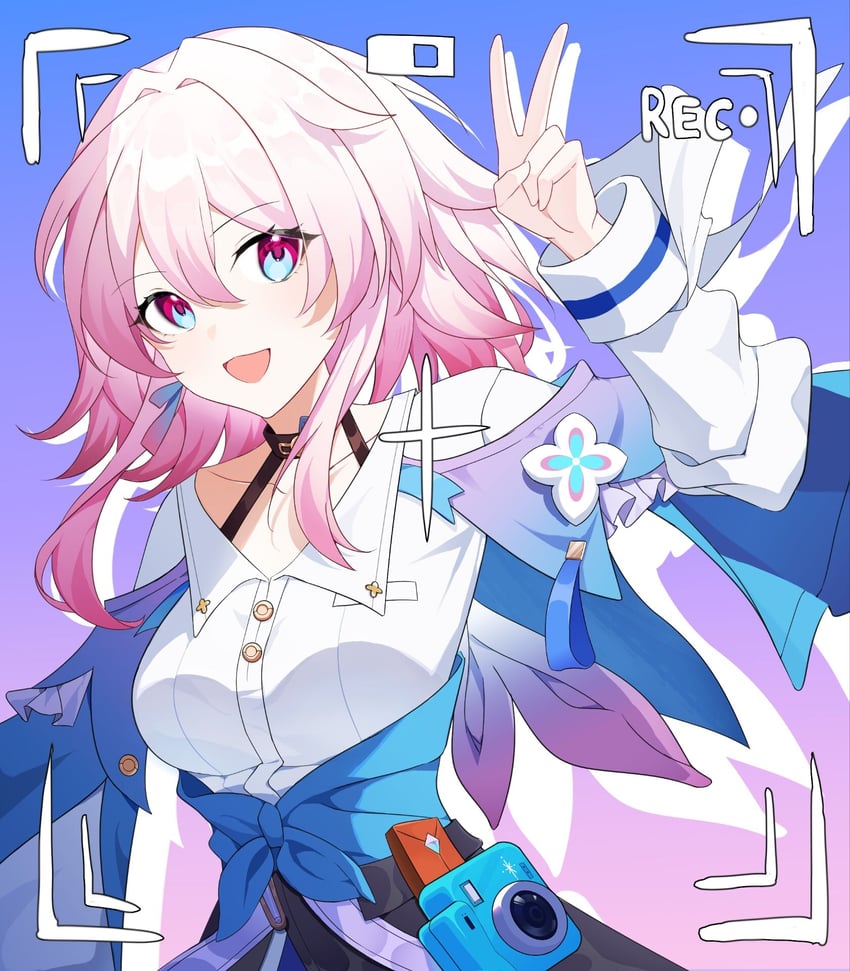 march 7th (honkai and 1 more) drawn by chi_ka
