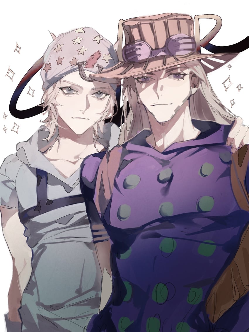 johnny joestar and gyro zeppeli (jojo no kimyou na bouken and 1 more) drawn by puppetjackmj