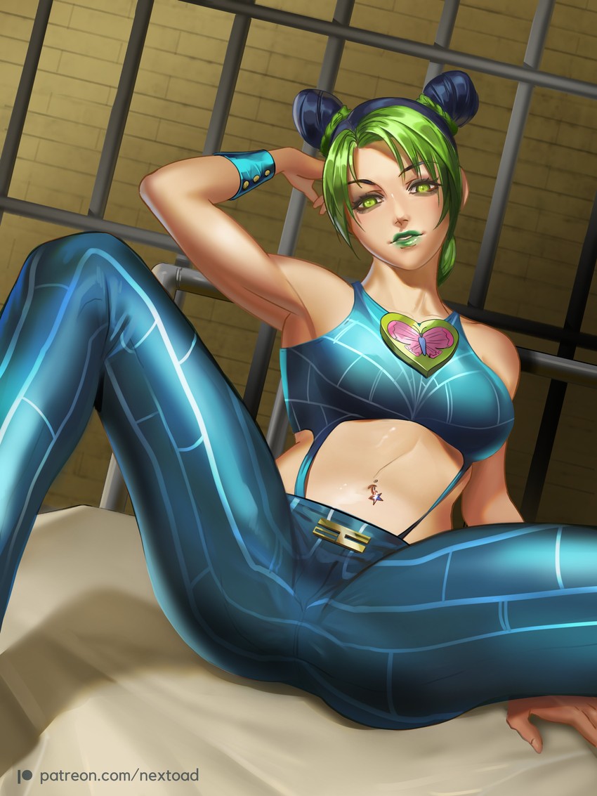 kujo jolyne (jojo no kimyou na bouken and 1 more) drawn by nextoad