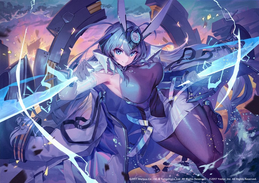 new jersey (azur lane) drawn by gesoking