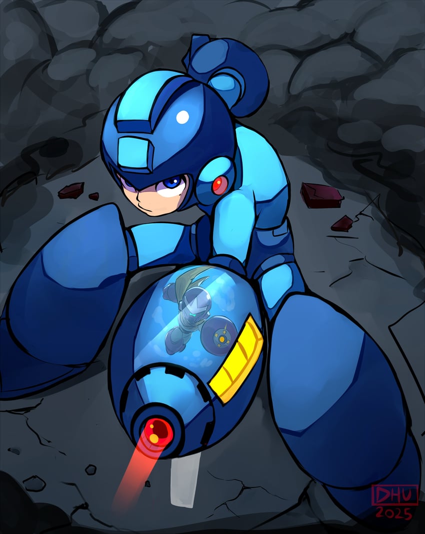 mega man and break man (mega man and 1 more) drawn by danyhu16
