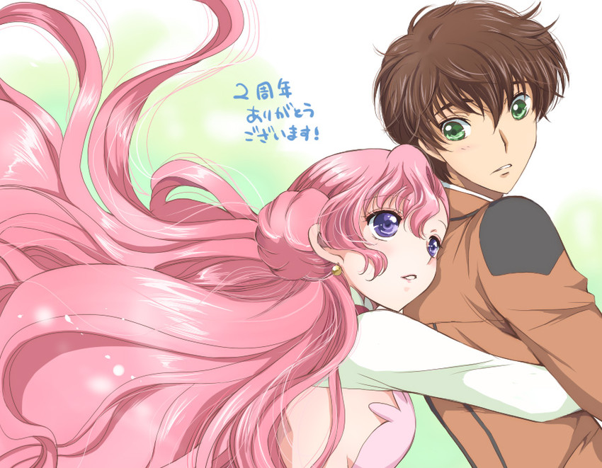 kururugi suzaku and euphemia li britannia (code geass) drawn by akina_tsukako