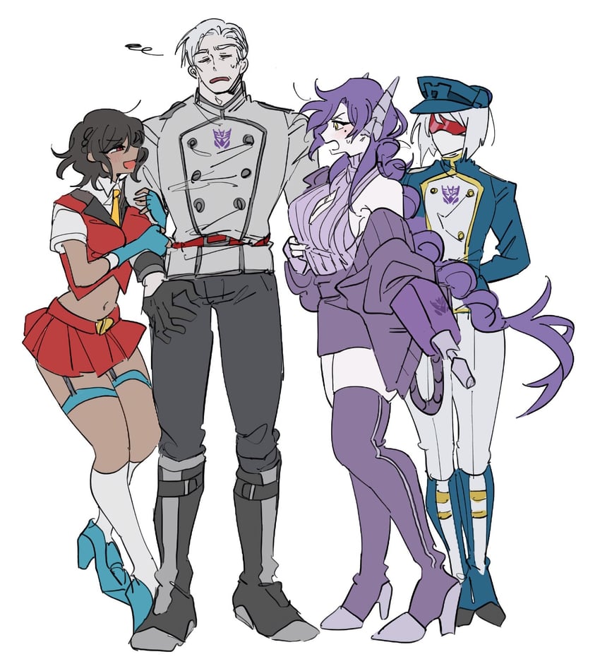 megatron, starscream, soundwave, and shockwave (transformers and 1 more) drawn by 580aoi