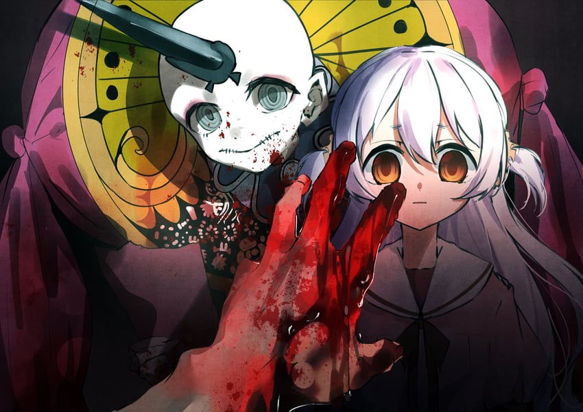 momoe nagisa and yu (mahou shoujo madoka magica and 1 more) drawn by taigaai4649