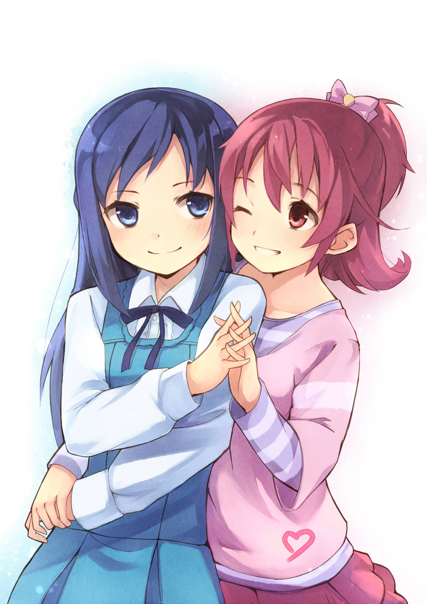hishikawa rikka and aida mana (precure and 1 more) drawn by kyuri