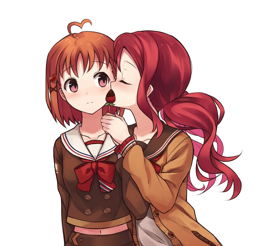 sakurauchi riko and takami chika (love live! and 1 more) drawn by cyan_aeolin