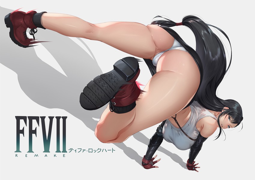 tifa lockhart (final fantasy and 1 more) drawn by mhk_(mechamania)
