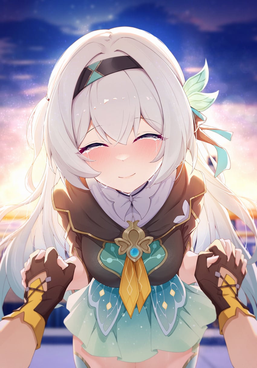 trailblazer, firefly, and caelus (honkai and 1 more) drawn by mengxin_huazha
