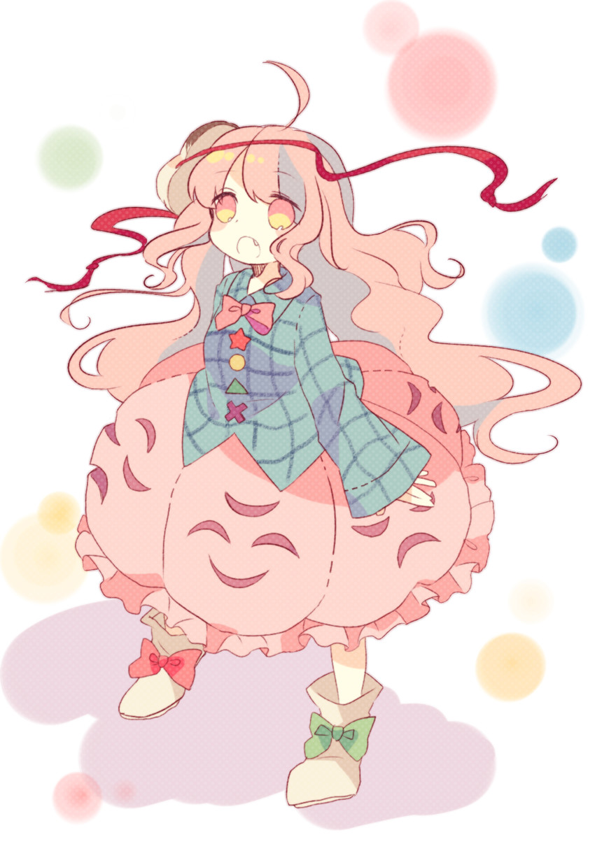 hata no kokoro (touhou) drawn by daizu_(melon-lemon)