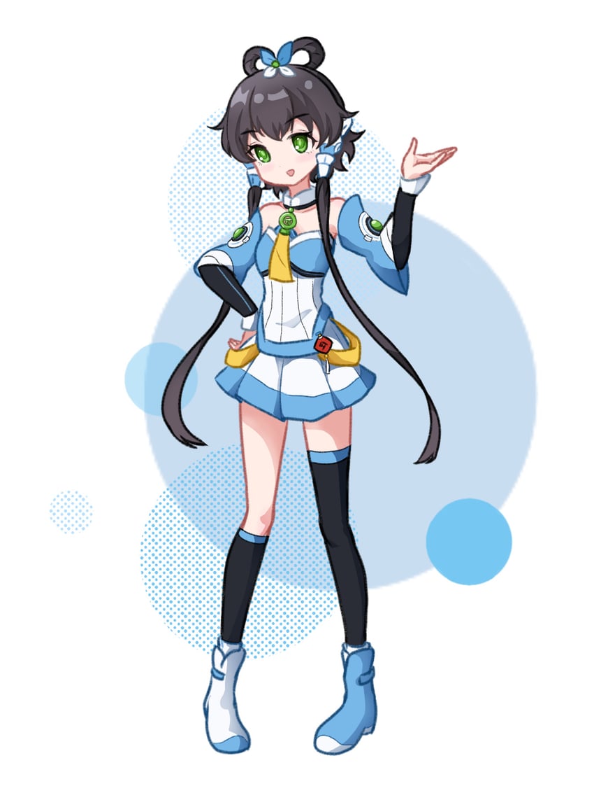 luo tianyi and luo tianyi v3 (vocaloid and 1 more) drawn by pointzhu
