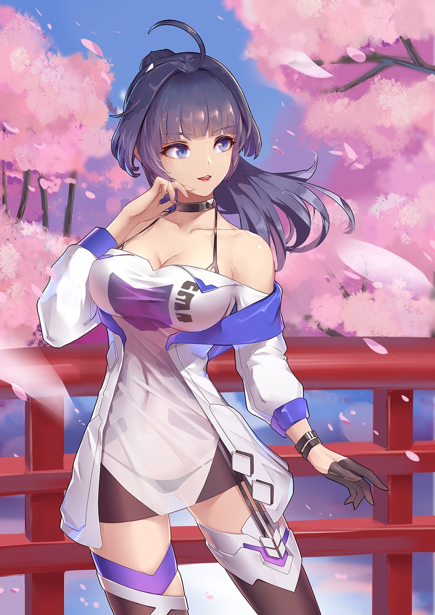 raiden mei (honkai and 1 more) drawn by liu_lan
