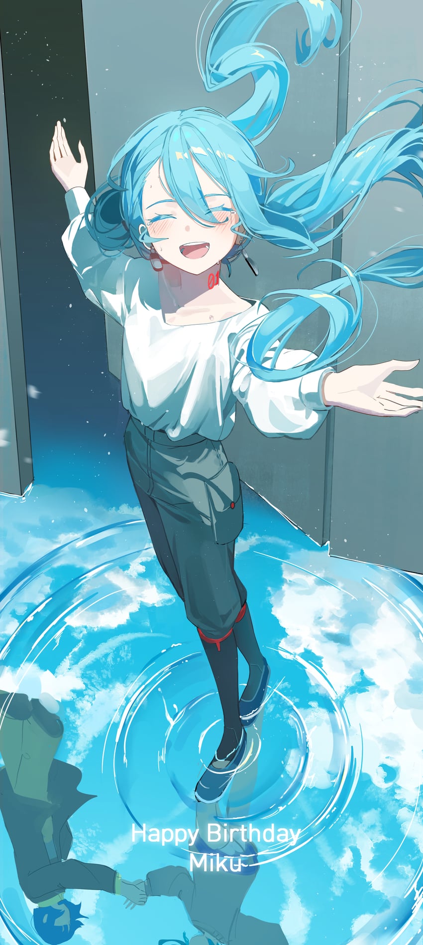 hatsune miku (vocaloid and 1 more) drawn by nun_nu