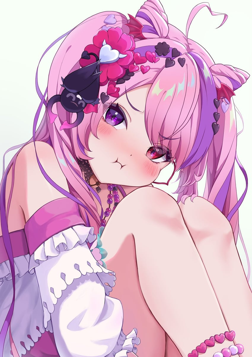 ironmouse and bubi (vshojo) drawn by mimo_(mimo_illust)