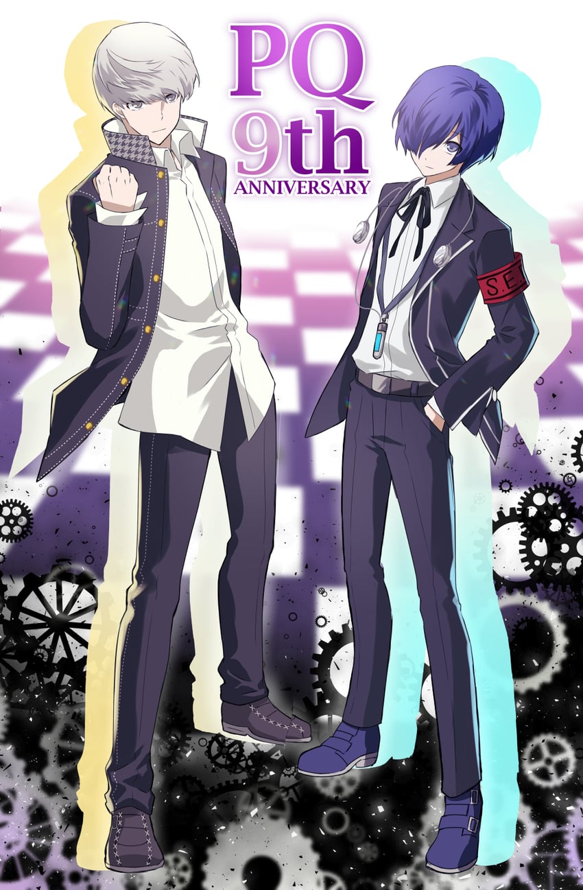 narukami yu and yuuki makoto (persona and 4 more) drawn by tsukitaka