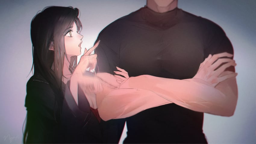 protagonist and sylus (love and deepspace) drawn by ng_ai0