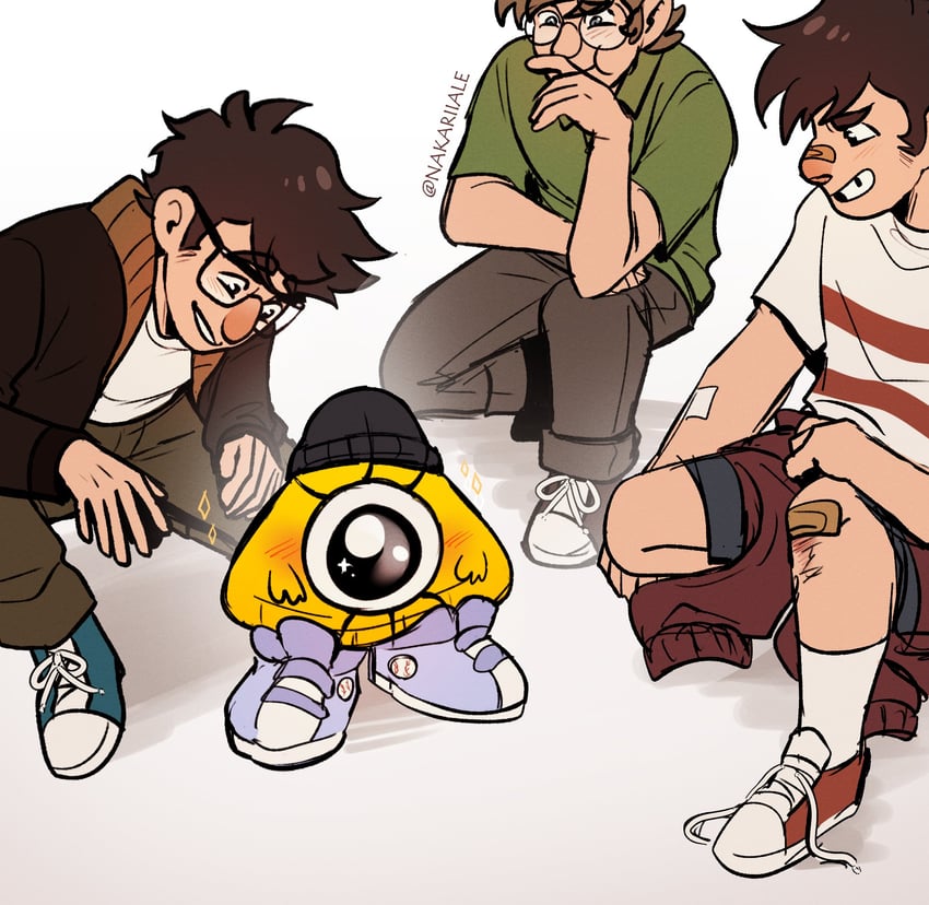 bill cipher, grunkle stan, ford pines, fiddleford mcgucket, and baby bill (gravity falls) drawn by nakariiale