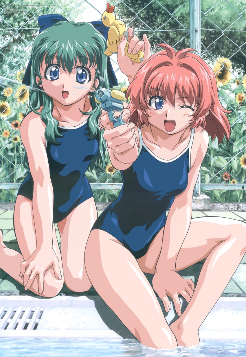 onodera karen and miyafuji miina (megami magazine and 1 more) drawn by uon_taraku