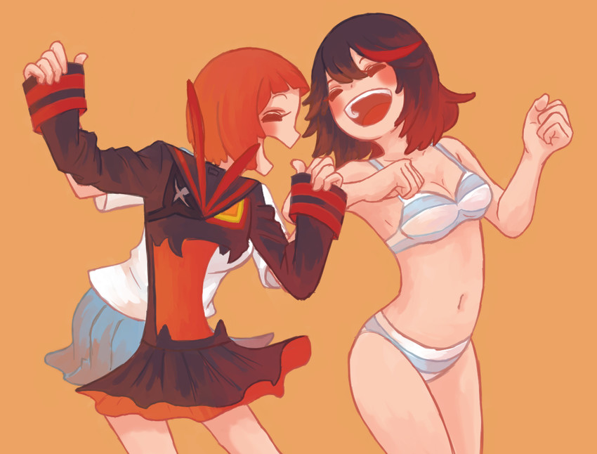 matoi ryuuko, senketsu, and mankanshoku mako (kill la kill) drawn by niwo_(husyokuhu)