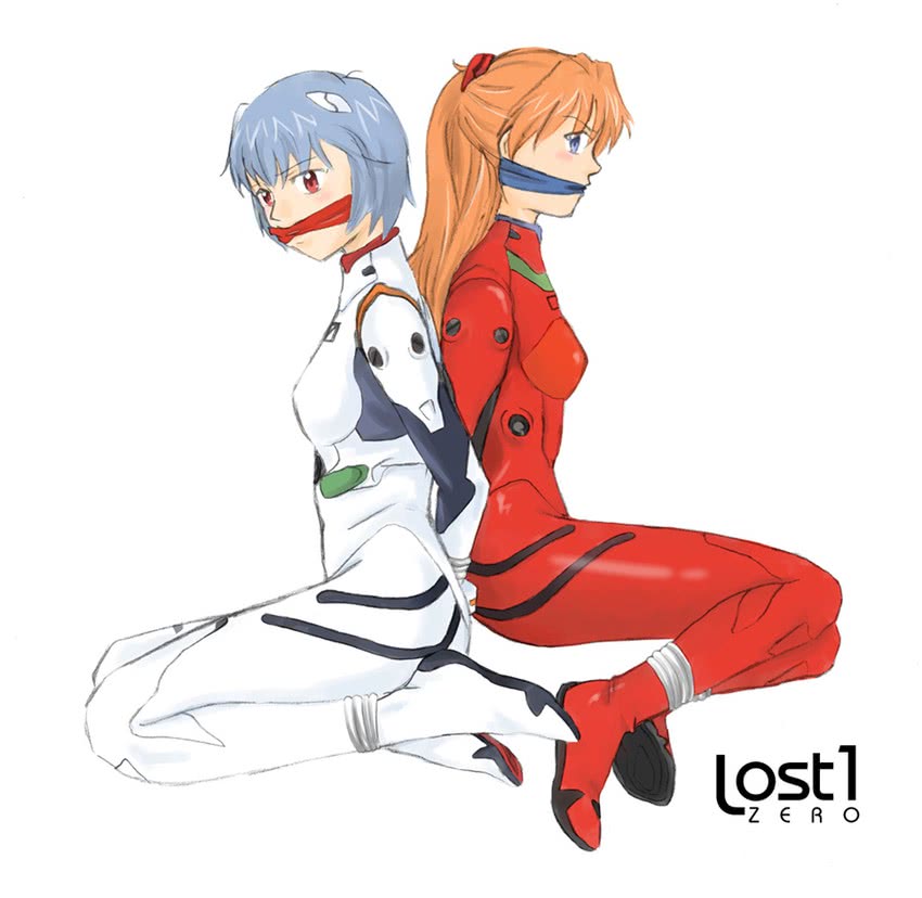 souryuu asuka langley and ayanami rei (neon genesis evangelion) drawn by lost_one_zero