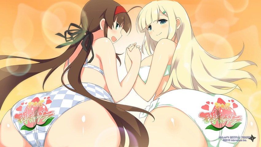 yomi and ryoubi (senran kagura and 1 more) drawn by yaegashi_nan