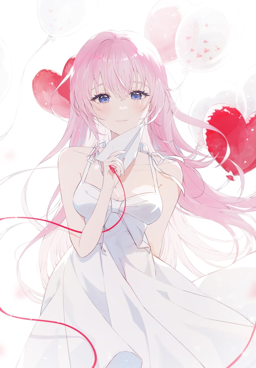 megurine luka (vocaloid and 1 more) drawn by hanchi_hachi