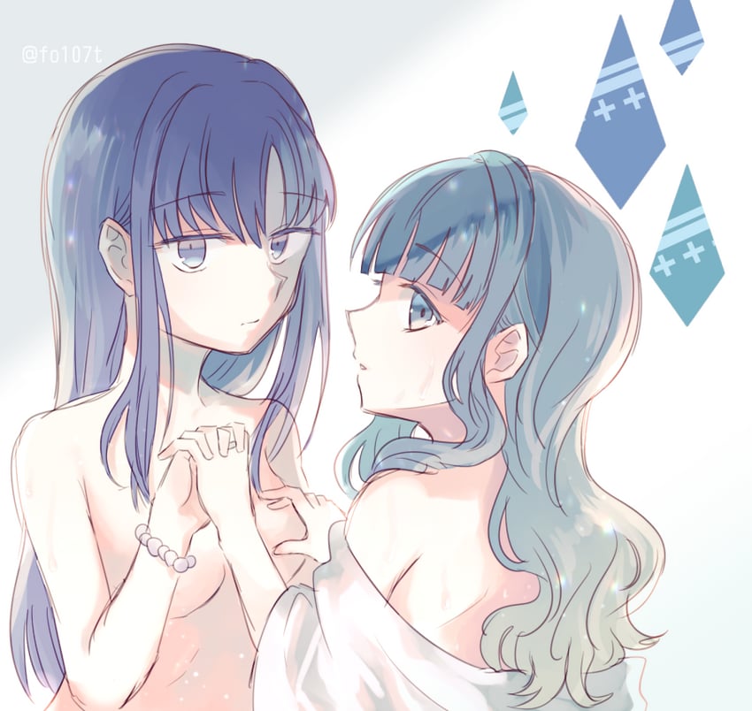 nanami yachiyo and futaba sana (mahou shoujo madoka magica and 1 more) drawn by totte