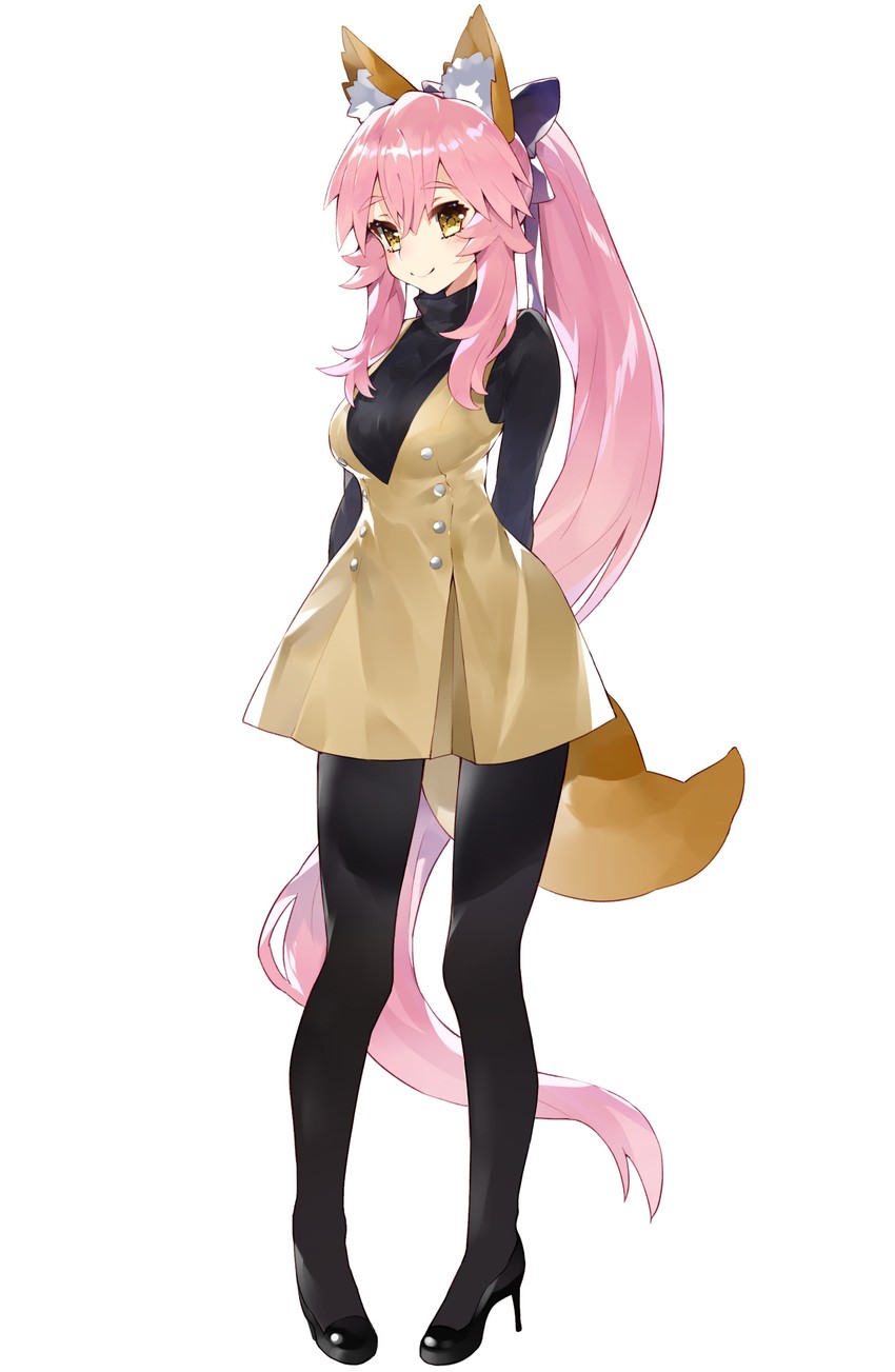 tamamo and tamamo no mae (fate and 1 more) drawn by kou_mashiro