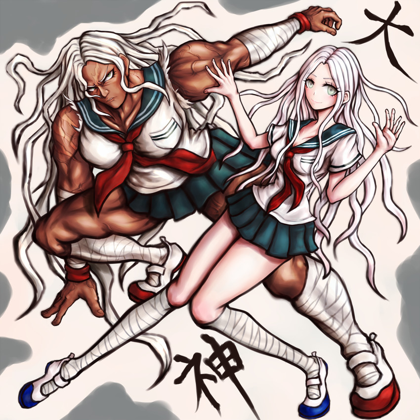 ogami sakura (danganronpa and 1 more) drawn by oyume
