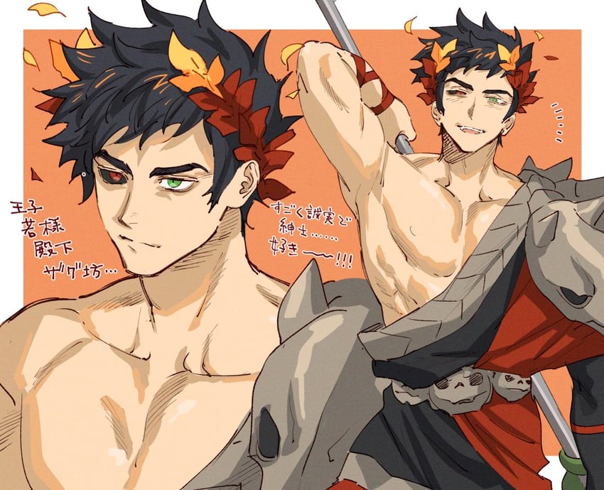 zagreus (hades and 1 more) drawn by neko_(umkbtya)