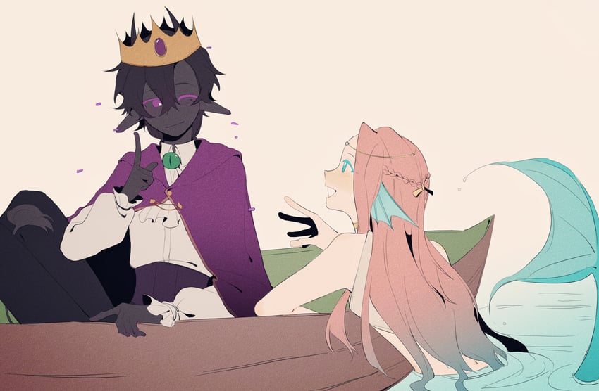 ranboo and nihachu (minecraft and 2 more) drawn by xiangyechahaohe