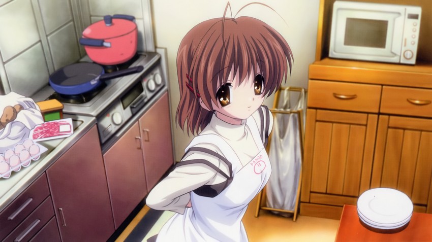furukawa nagisa (clannad and 1 more) drawn by ikeda_kazumi