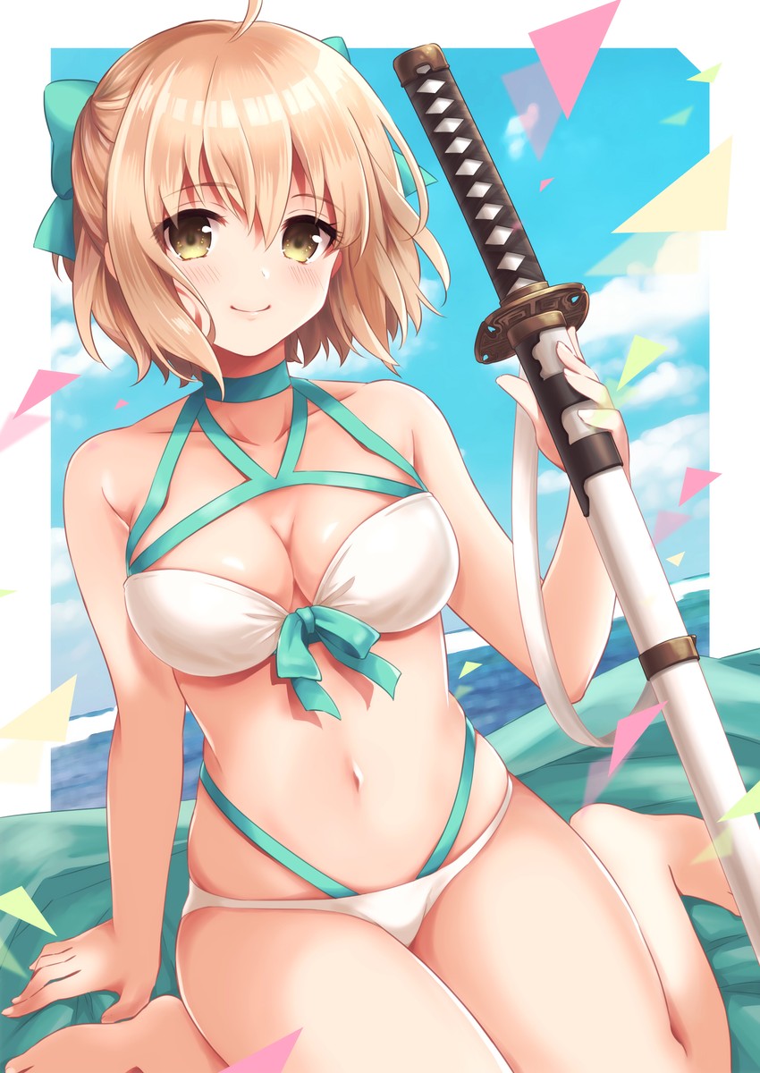 okita souji and okita j. souji (fate and 1 more) drawn by kurumabuu