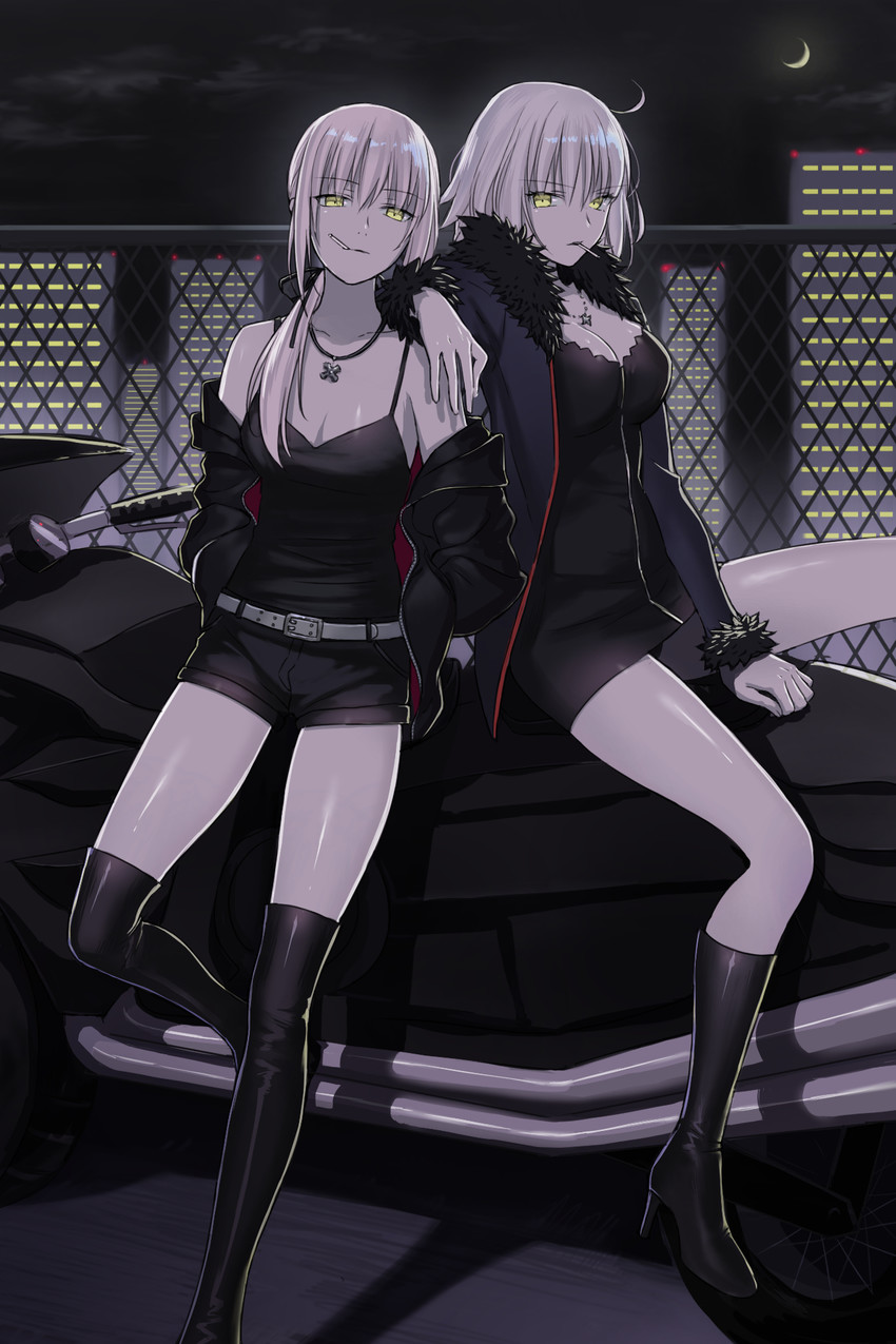 artoria pendragon, jeanne d'arc alter, and saber alter (fate and 1 more) drawn by nipi27