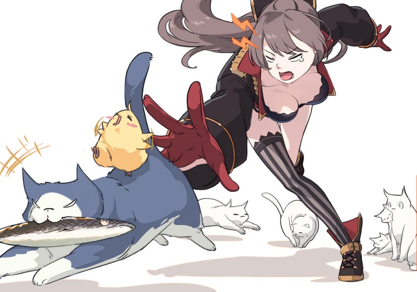 manjuu and jean bart (azur lane) drawn by hatski.sin