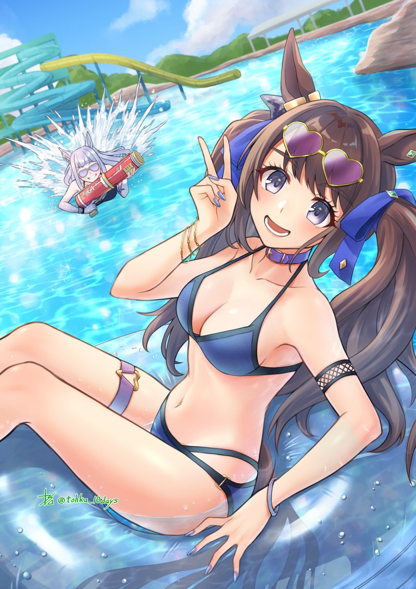 tosen jordan and gold ship (umamusume) drawn by tohka_10days