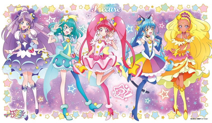 hagoromo lala, hoshina hikaru, yuni, kaguya madoka, cure milky, and 5 more (precure and 1 more)